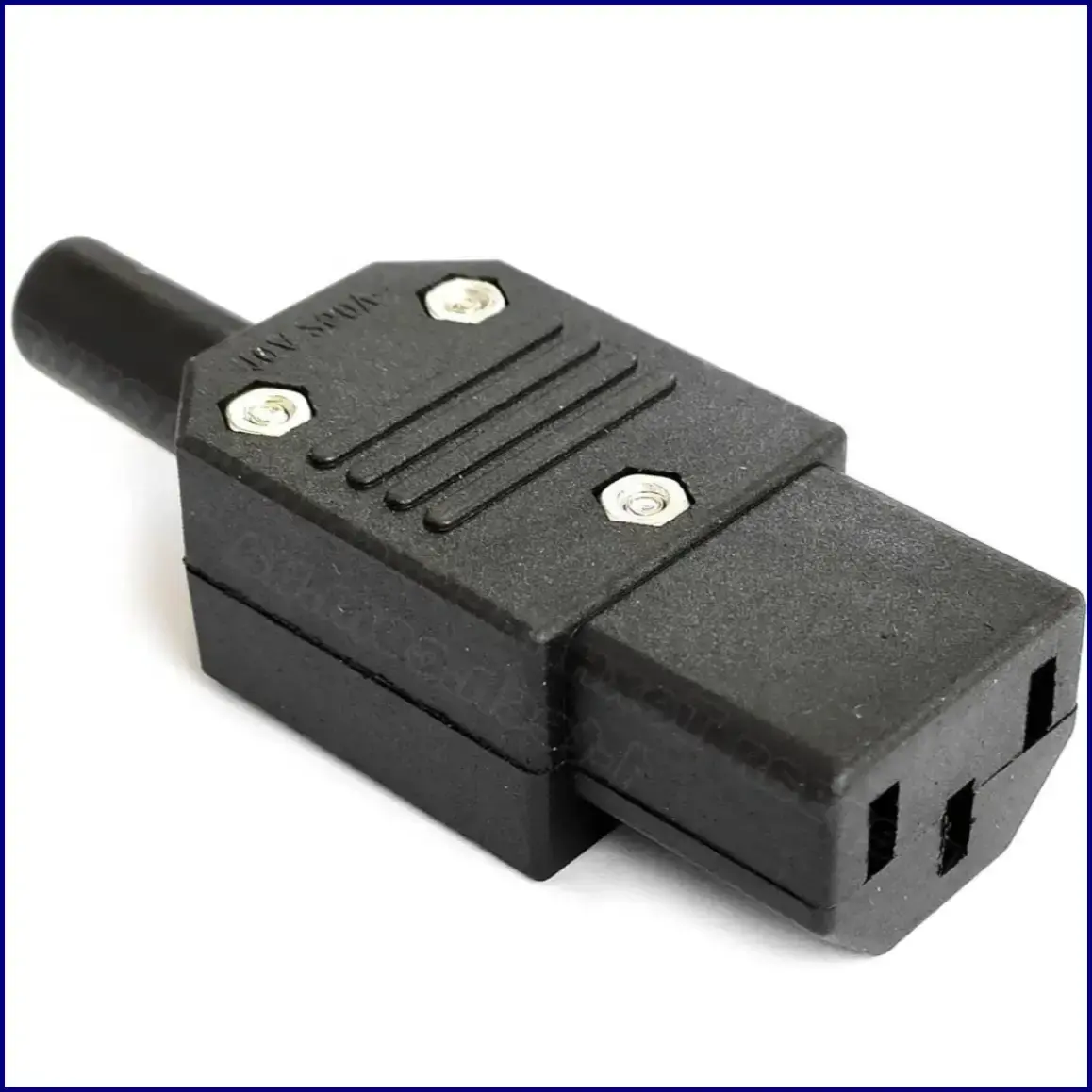 Розетка на кабель IEC C13 10A 250V від батарейки.com.ua