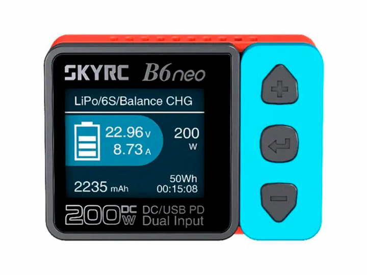 Розумне зарядне SkyRC B6neo SK-100198-01, LiPo LiHV LiFe Liion 1-6S, NiMh, Pb, 200W 10А), зображення 13