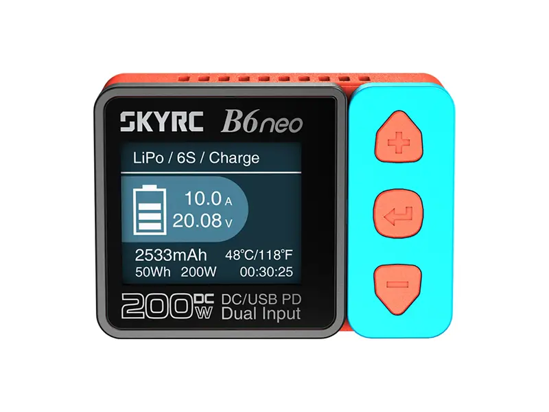 Розумне зарядне SkyRC B6neo SK-100198-01, LiPo LiHV LiFe Liion 1-6S, NiMh, Pb, 200W 10А), зображення 16
