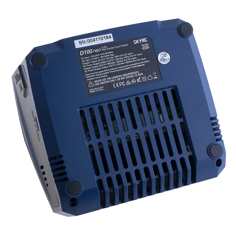Розумне зарядне SkyRC D100neo SK-100199-01, LiPo LiHV LiFe Liion 1-6S, NiMh Pb, 2 канали, 200W 12A, 220V), зображення 9