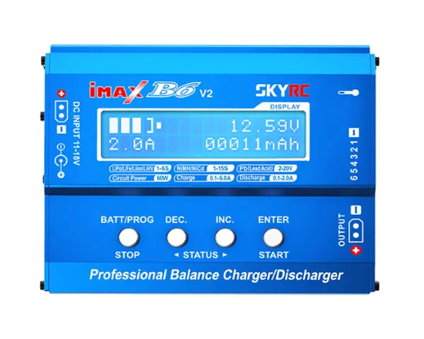 Розумне зарядне SkyRC IMAX B6 V2, LiPo LiHV LiFe Liion 1-6S, NiMh, Pb, 60W 6A, DJI Mavic/Inspire Battery), зображення 9