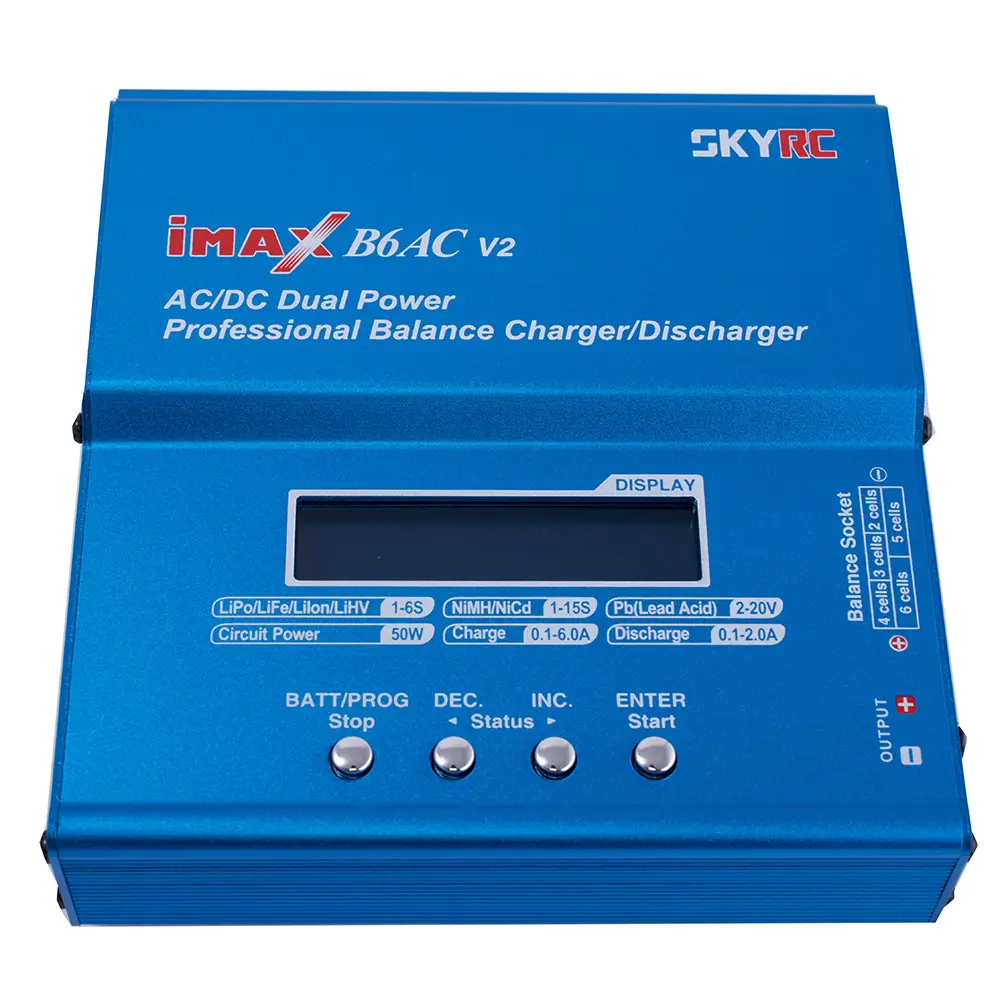 Розумне зарядне SkyRC IMAX B6AC SK-100008-11, LiPo LiHV LiFe Liion 1-6S, NiMh, Pb, 50W 6A, від 220V), зображення 12