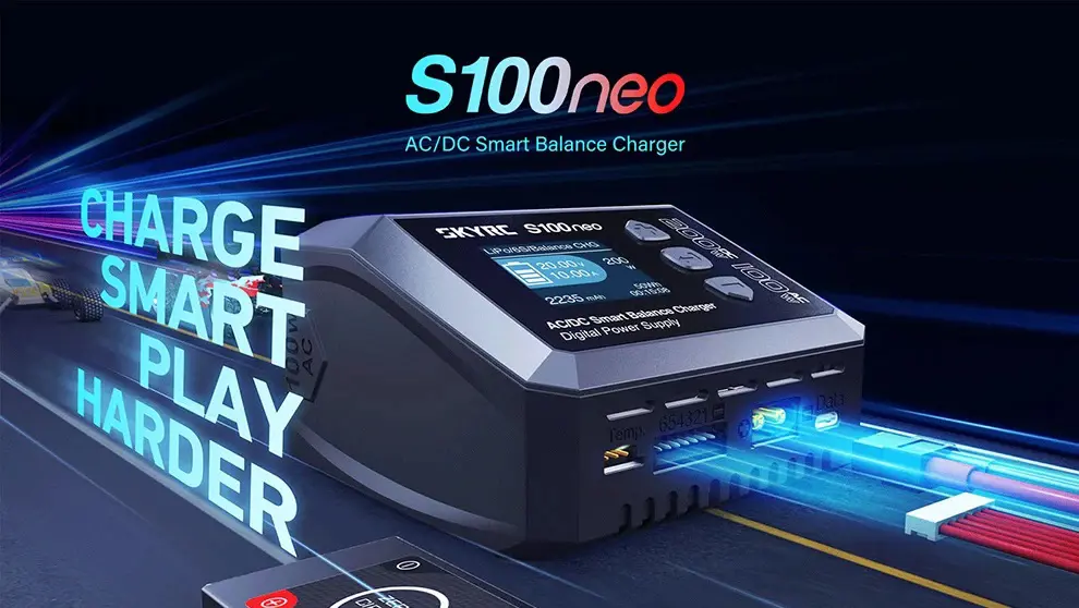 Розумне зарядне SkyRC S100neo SK-100202-01, LiPo LiHV LiFe Liion 1-6S, NiMh, Pb, 200W 12A, від 220V), зображення 14