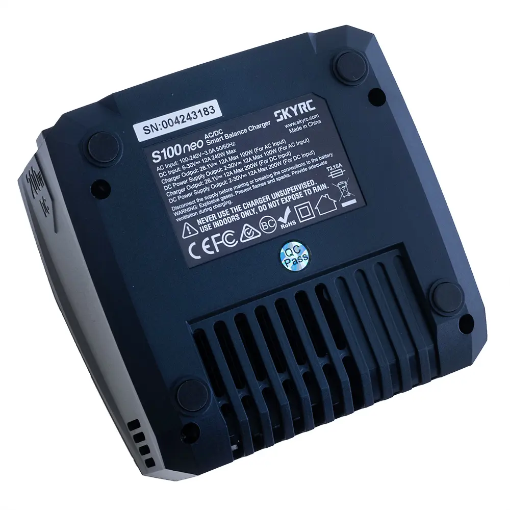Розумне зарядне SkyRC S100neo SK-100202-01, LiPo LiHV LiFe Liion 1-6S, NiMh, Pb, 200W 12A, від 220V), зображення 6