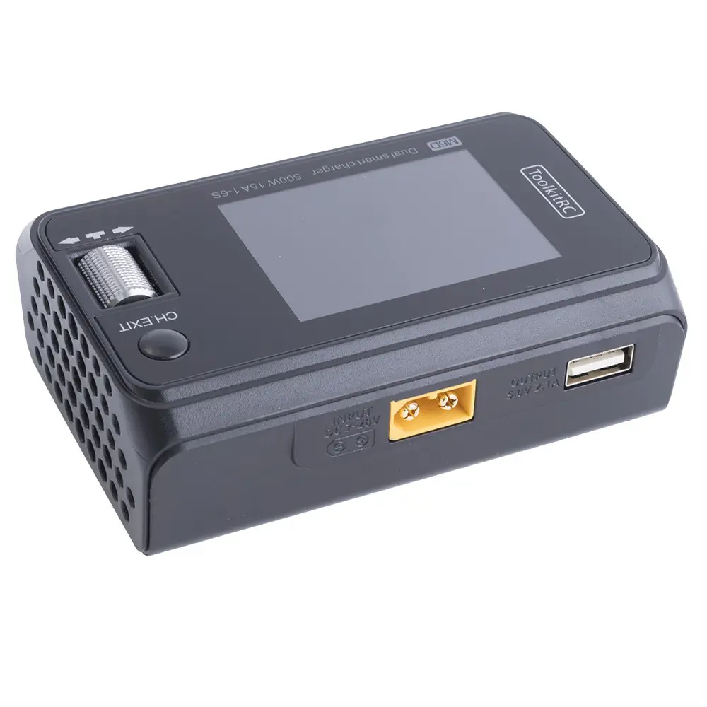 Розумне зарядне ToolkitRC M6D TK10800, LiPo LiHV LiFe Liion 1-6S, NiMh, Pb, 2 канали, 500Вт 25А), зображення 3