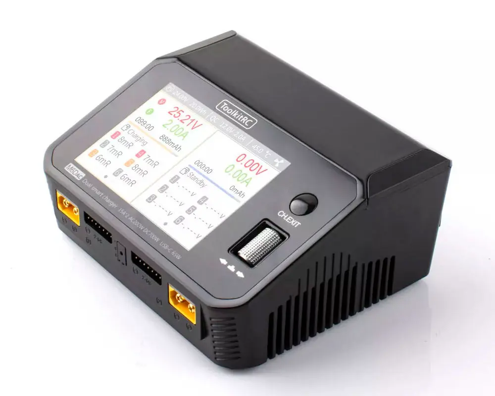 Розумне зарядне ToolkitRC M6DAC TK11500, LiPo LiHV LiFe Liion 1-6S, NiMh, Pb, 2 канали, 700W від 220В), зображення 17