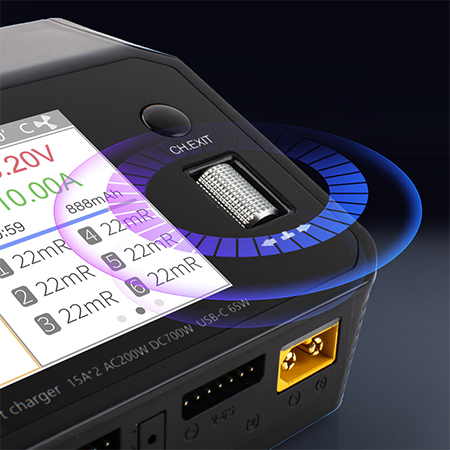 Розумне зарядне ToolkitRC M6DAC TK11500, LiPo LiHV LiFe Liion 1-6S, NiMh, Pb, 2 канали, 700W від 220В), зображення 11