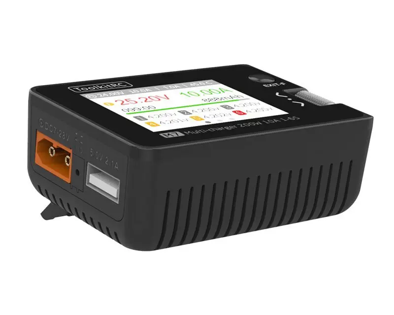 Розумне зарядне ToolkitRC M7 TK11400, LiPo LiHV LiFe Li-ion 1-6S, NiMh, Pb, 200W 10А), зображення 14