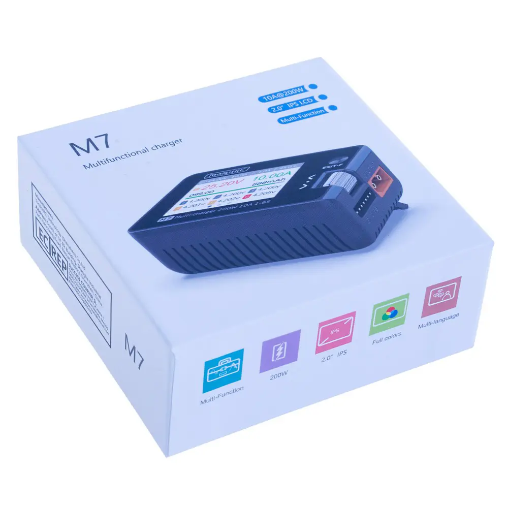 Розумне зарядне ToolkitRC M7 TK11400, LiPo LiHV LiFe Li-ion 1-6S, NiMh, Pb, 200W 10А), зображення 5