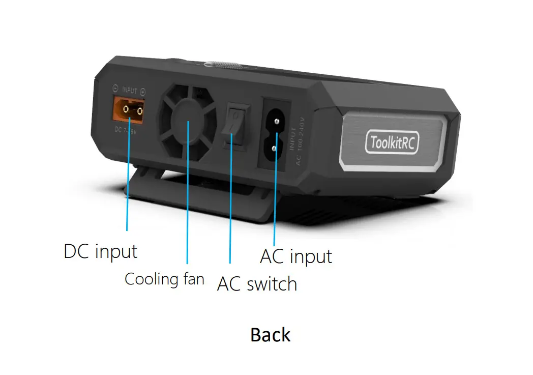 Розумне зарядне ToolkitRC M7AC TK12200-EU, LiPo LiHV LiFe Li-ion 1-6S, NiMh, Pb, 300W 15А, від 220V), зображення 3