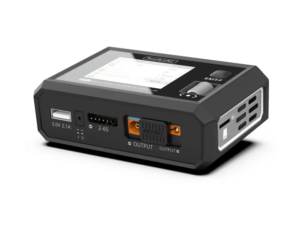 Розумне зарядне ToolkitRC M7AC TK12200-EU, LiPo LiHV LiFe Li-ion 1-6S, NiMh, Pb, 300W 15А, від 220V від батарейки.com.ua