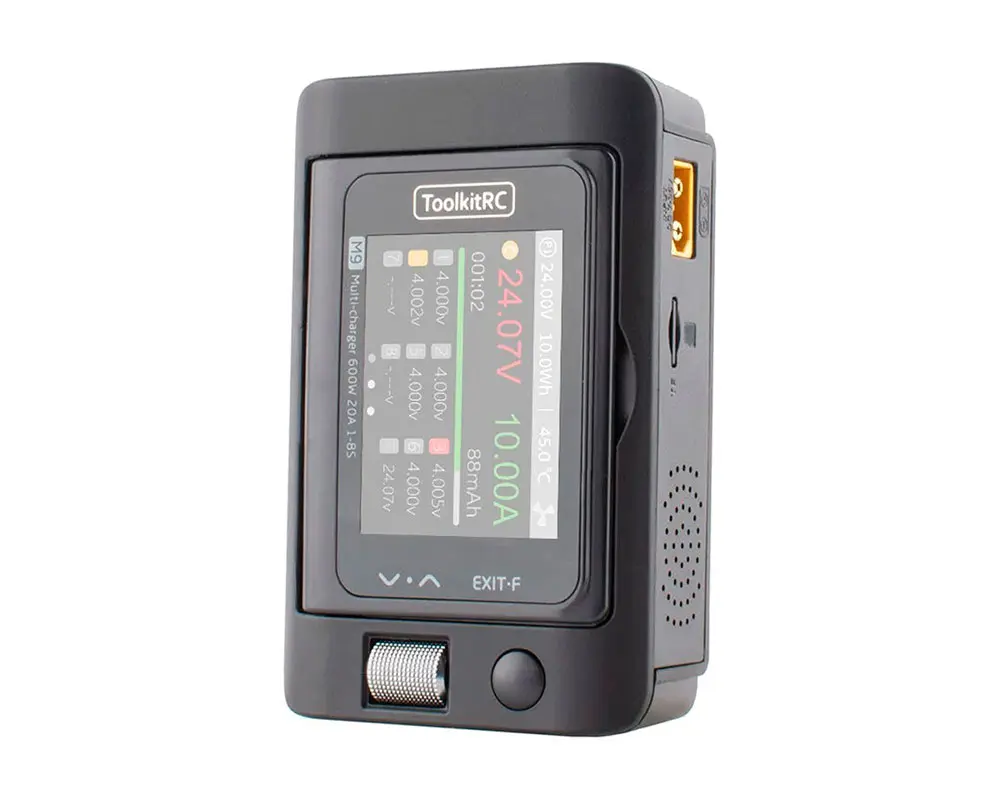Розумне зарядне ToolkitRC M9 TK11900, LiPo LiHV LiFe Liion 1-8S, NiMh, Pb, 600W 20А), зображення 13