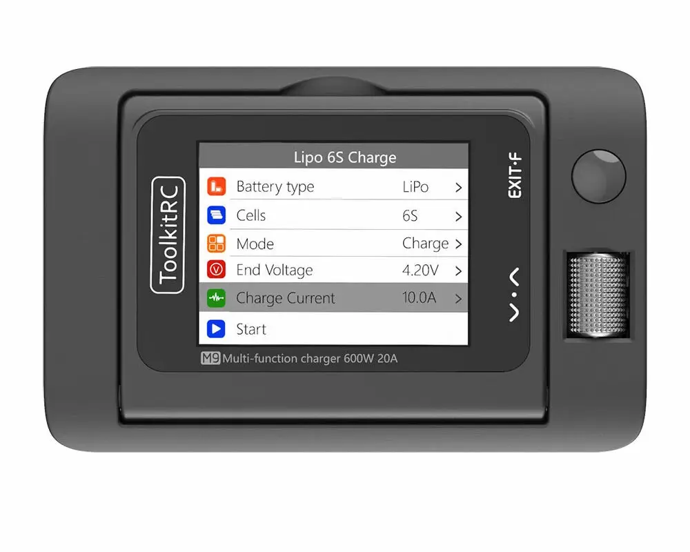 Розумне зарядне ToolkitRC M9 TK11900, LiPo LiHV LiFe Liion 1-8S, NiMh, Pb, 600W 20А), зображення 18