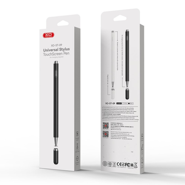 Стілус XO ST-09 Universal touch-sensitive Capacitor Pen чорний - від батарейки.com.ua