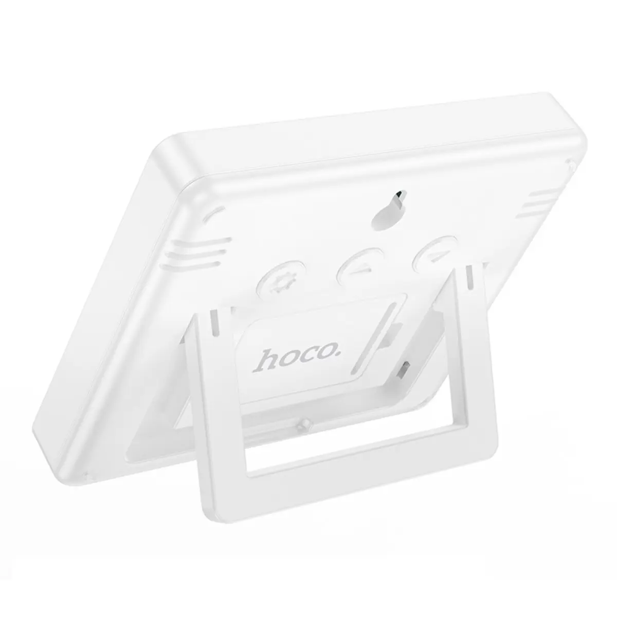 Термогігрометр HOCO HX41 Indoor electronic clock with hygrothermometer White), зображення 4