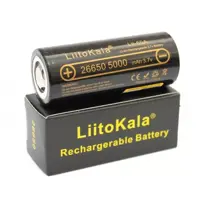  Акумулятор літієвий Li-ion LiitoKala Lii-50A 26650 5000mAh 3,7V 10А), мініатюра зображення № 1