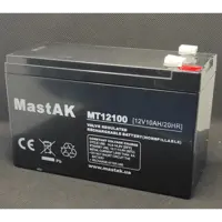 Акумулятор AGM Mastak MT12100 12V 10 A/год ), мініатюра зображення № 1