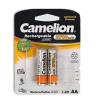 Акумулятор CAMELION Ni-MH AA HR06 2700 mAh  2bl), мініатюра зображення № 1