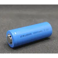 Акумулятор Літієвий AW Li-Fe IFR18500 3,2V 1000mAh 0,6A/1,2A 3C/10C-розряд), мініатюра зображення № 1