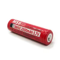 Акумулятор Літієвий Li-ion MSS18650 Li-on 2000 mAh 3.6V+контакт     