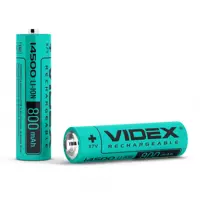 Акумулятор Літієвий Li-ion Videx 14500 800mAh (без захисту)), мініатюра зображення № 1