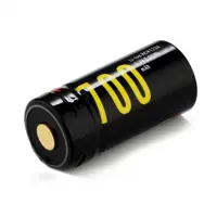 Акумулятор Літієвий Soshine RCR16340 (cr123) 700mAh 3,7V з платою захисту та вбудованою зарядкою MicroUSB), мініатюра зображення № 1