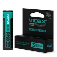 Акумулятор Літієвий Videx 18650P 2200mAh з платою захисту