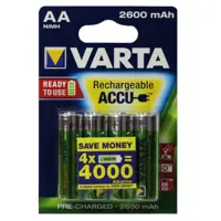 Акумулятор VARTA R06/4bl 2600mAh Ni-Mh