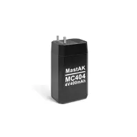 Акумулятор свинцевий для ліхтарика Mastak MС404 4V 400mAh), мініатюра зображення № 1