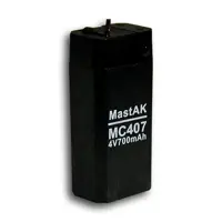 Акумулятор свинцевий для ліхтарика Mastak MС407 4V 700mAh), мініатюра зображення № 1