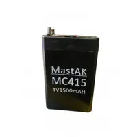 Акумулятор свинцевий для ліхтарика Mastak MС415 4V 1500mAh ), мініатюра зображення № 1