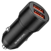 Авто зарядне BOROFONE BZ19 Wisdom 2USB/2.4A чорний