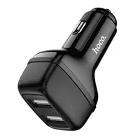 Авто зарядне HOCO Z36 Leader 2USB/2,4A чорний), мініатюра зображення № 1