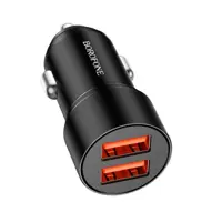 Автомобільне зарядне BOROFONE BZ19B Wisdom 2USB 3А QC3.0 36W чорний), мініатюра зображення № 4