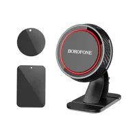 Автотримач BOROFONE BH13 магнітний Black Red (на центральну консоль)), мініатюра зображення № 3