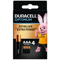 Батарейка DURACELL LR03 MN2400 KPD 04*10 Optimum 1x4 шт.