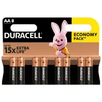 Батарейка DURACELL LR06 AA MN1500 8 шт.), мініатюра зображення № 2