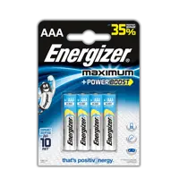 Батарейка ENERGIZER LR03 MAX PLUS 1x4шт.), мініатюра зображення № 1