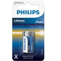 Батарейка PHILIPS Lithium CR 123A/1 bl), мініатюра зображення № 1