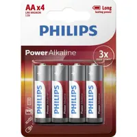 Батарейка PHILIPS Power Alkaline LR6-P4F блістер (4шт.) 48уп), мініатюра зображення № 1