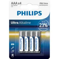 Батарейка PHILIPS Ultra Alkaline LR03-E2B 4bl), мініатюра зображення № 1