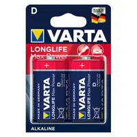 Батарейка VARTA 4720 (LR20) LONGLIFE Max-Power 1x2 BL), мініатюра зображення № 1