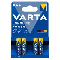 Батарейка VARTA 4903 (LR03) LONGLIFE Power 1x4 шт.