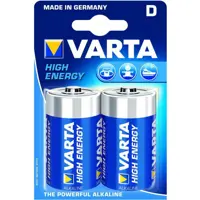 Батарейка VARTA 4920 (LR20) High Energy ED 1х2 шт), мініатюра зображення № 1