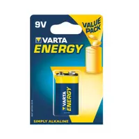 Батарейка VARTA 6LR61 (04122) ENERGY 1BL), мініатюра зображення № 1