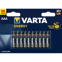 Батарейка VARTA LR03 (04103) ENERGY 1X10 BL