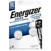 Батарейка літієва ENERGIZER CR2025 Ultimate Lithium 2BL), мініатюра зображення № 1