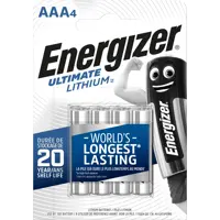 Батарейка літієва ENERGIZER Ultimate Lithium AAA DFB4 -блістер 4 шт), мініатюра зображення № 1