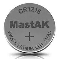 Батарейка літієва MASTAK CR1216 5bl), мініатюра зображення № 1