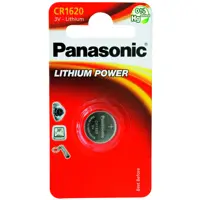 Батарейка літієва PANASONIC CR1620 Lithium, 3V, 1х1 шт), мініатюра зображення № 1